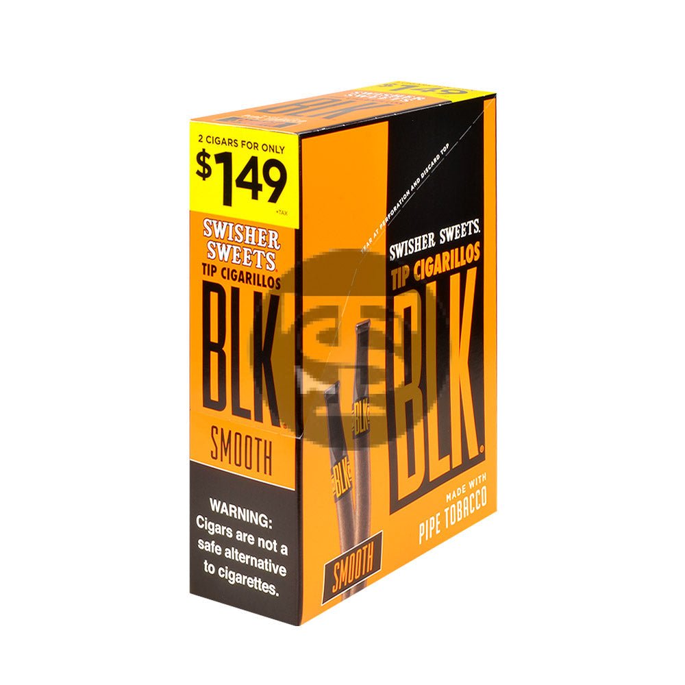 Swisher Sweets BLK Tip Smooth Cigarillos 2 for $1.49 – 15 pouches of 2 1 Swisher Sweets BLK Tip Smooth Cigarillos 2 for $1.49 – 15 pouches of 2