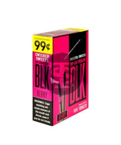 Swisher Sweets BLK Tip Cigarillos 2 for 99c Berry 15 pouches of 2
