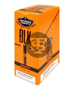 Swisher Sweets BLK Tip Cigarillos 20 packs of 1, Smooth