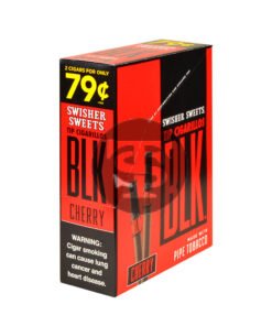 Swisher Sweets BLK Tip Cigarillos Pre Priced 2 For 79c 15 pouches of 2 Cherry