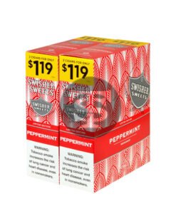 Swisher Sweets Cigarillos $1.19 Pre Priced 30 Packs of 2 Cigars Peppermint
