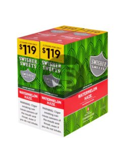 Swisher Sweets Cigarillos $1.19 Pre Priced 30 Packs of 2 Cigars Watermelon Haze