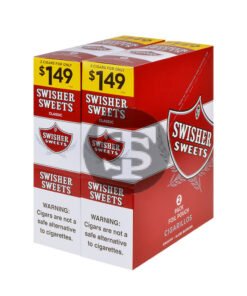 Swisher Sweets Cigarillos 1.49 Pre Priced 30 Packs of 2 Cigars Regular