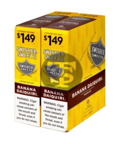 Swisher Sweets Cigarillos 1.49 Pre Priced 30 Pouches of 2 Banana Daiquiri