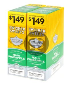 Swisher Sweets Cigarillos 1.49 Pre Priced 30 Pouches of 2 Maui Pineapple
