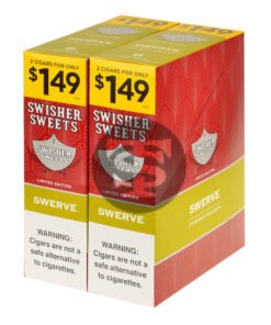 Swisher Sweets Cigarillos 1.49 Pre Priced 30 Pouches of 2 Swerve