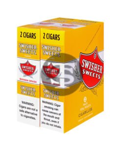 Swisher Sweets Cigarillos 30 Packs of 2 Cigars Banana Smash