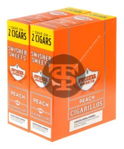 Swisher Sweets Cigarillos 30 Packs of 2 Cigars Peach