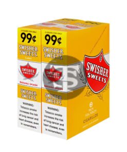 Swisher Sweets Cigarillos 99 Cent Pre Priced 30 Packs of 2 Cigars Banana Smash