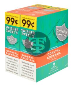 Swisher Sweets Cigarillos 99 Cent Pre Priced 30 Packs of 2 Cigars Coastal Cocktail