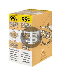 Swisher Sweets Cigarillos 99 Cent Pre Priced 30 Packs of 2 Cigars Cream