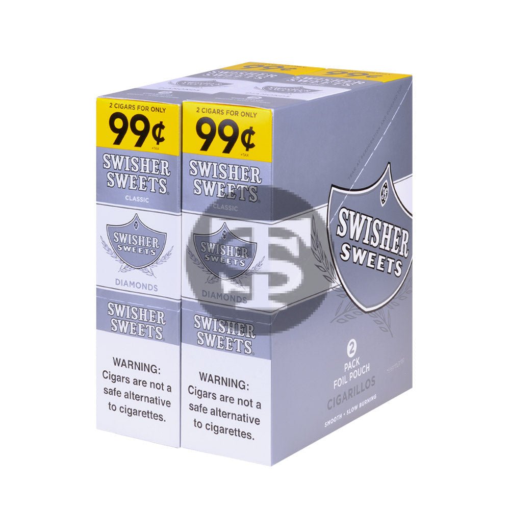 Swisher Sweets Cigarillos 99 Cent Pre Priced 30 Packs of 2 Cigars Diamond 1 swisher sweets cigarillos 99 cent pre priced 30 packs of 2 cigars diamond 766