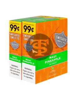 Swisher Sweets Cigarillos 99 Cent Pre Priced 30 Packs of 2 Cigars Maui Pineapple