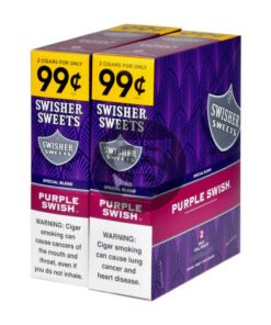 Swisher Sweets Cigarillos 99 Cent Pre Priced 30 Packs of 2 Cigars Purple Swish