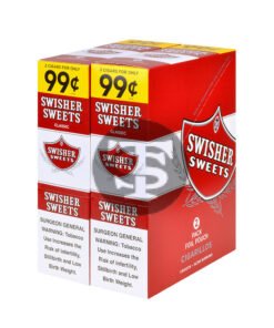 Swisher Sweets Cigarillos 99 Cent Pre Priced 30 Packs of 2 Cigars Regular