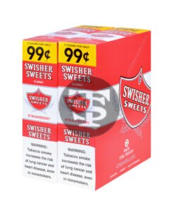 Swisher Sweets Cigarillos 99 Cent Pre Priced 30 Packs of 2 Cigars Strawberry