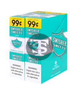 Swisher Sweets Cigarillos 99 Cent Pre Priced 30 Packs of 2 Cigars Tropical Fusion