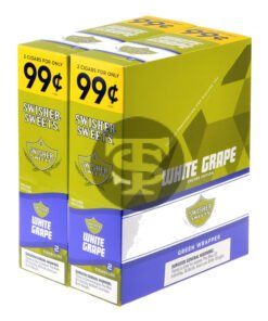 Swisher Sweets Cigarillos 99 Cent Pre Priced 30 Packs of 2 Cigars White Grape
