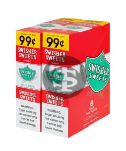 Swisher Sweets Cigarillos 99 Cent Pre Priced 30 Packs of 2 Cigars Wild Rush