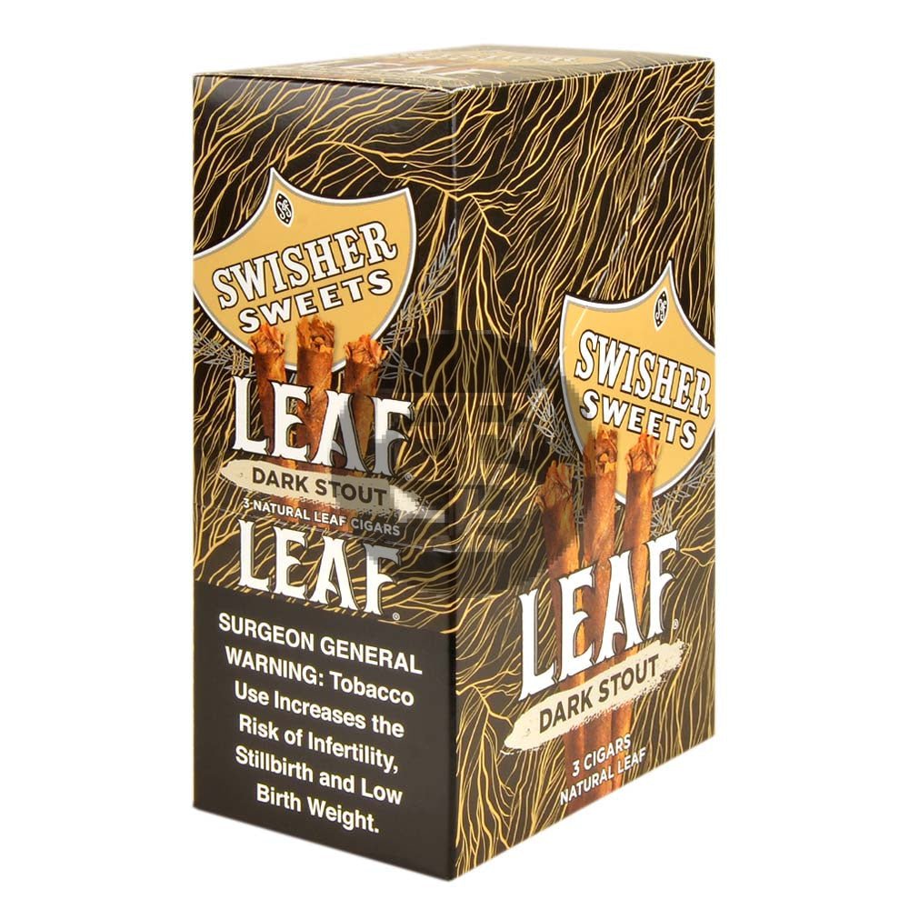 Swisher Sweets Leaf Dark Stout Cigars – Pack of 30, 10/3-ct 1 Swisher Sweets Leaf Dark Stout Cigars – Pack of 30, 10/3-ct
