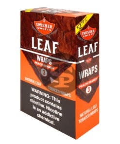 Swisher Sweets Leaf Wraps $2.79 Peach Brandy, 10 packs of 3