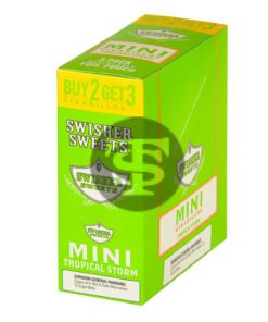 Swisher Sweets Mini Cigarillos 3 for 2 Tropical Storm 15 Pouches of 3