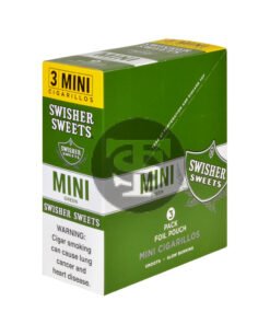 Swisher Sweets Mini Cigarillos Green Sweets 15 Pouches of 3