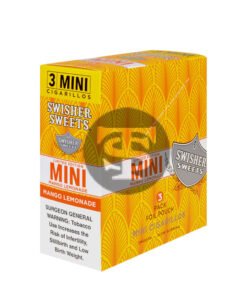 Swisher Sweets Mini Cigarillos Mango Lemonade 15 Pouches of 3