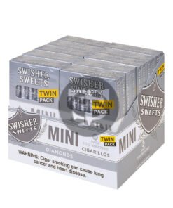 Swisher Sweets Mini Cigarillos Twin 20 Packs of 6 Cigars Diamonds