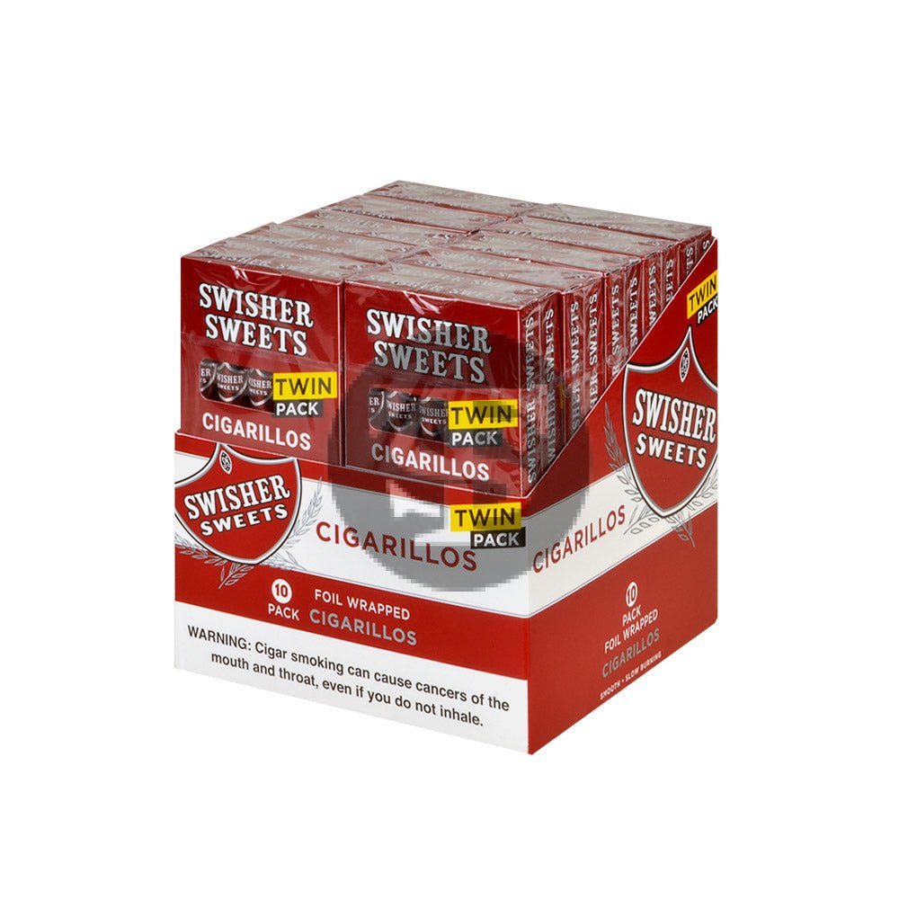Swisher Sweets Twin Cigarillos 10 Packs of 10 Cigars, 100ct Regular 1 swisher sweets twin cigarillos 10 packs of cigars 100ct regular 219