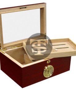 The Berkeley Gloss Cigar Humidor Holds 100 Cigars