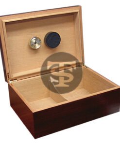 The Executive Cherry Cigar Humidor Holds 75 Cigars