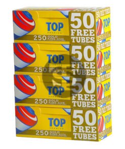 Top Premium Filter Tubes King Size Gold (Light) 4 Cartons of 250