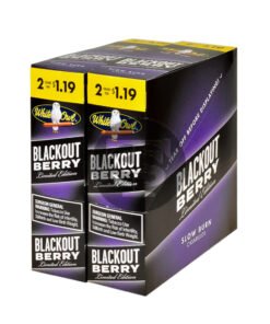 White Owl Cigarillos $1.19 Pre Priced 30 Packs of 2 Cigars Blackout Berry