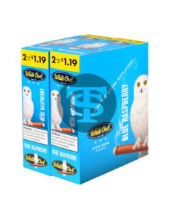 White Owl Cigarillos $1.19 Pre Priced 30 Packs of 2 Cigars Blue Raspberry
