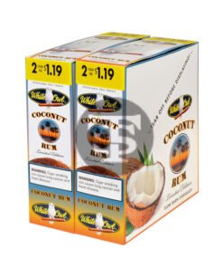 White Owl Cigarillos $1.19 Pre Priced 30 Packs of 2 Cigars Coconut Rum