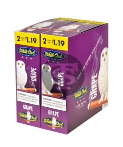 White Owl Cigarillos $1.19 Pre Priced 30 Packs of 2 Cigars Grape