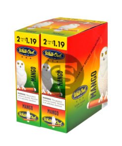White Owl Cigarillos $1.19 Pre Priced 30 Packs of 2 Cigars Mango