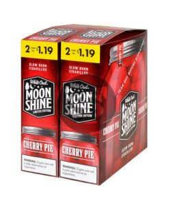 White Owl Cigarillos $1.19 Pre Priced 30 Packs of 2 Cigars Moonshine (Cherry Pie)