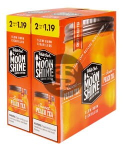 White Owl Cigarillos $1.19 Pre Priced 30 Packs of 2 Cigars Moonshine(Sweet Peach Tea)