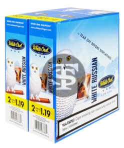White Owl Cigarillos $1.19 Pre Priced 30 Packs of 2 Cigars White Russian