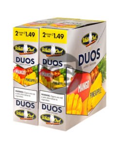 White Owl Cigarillos 1.49 Pre Priced 30 Packs of 2 Cigars Duos Mango/Pineapple