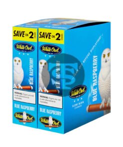 White Owl Cigarillos 30 Packs of 2 Cigars Blue Raspberry