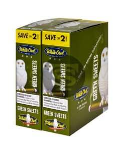 White Owl Cigarillos 30 Packs of 2 Cigars Green Sweets