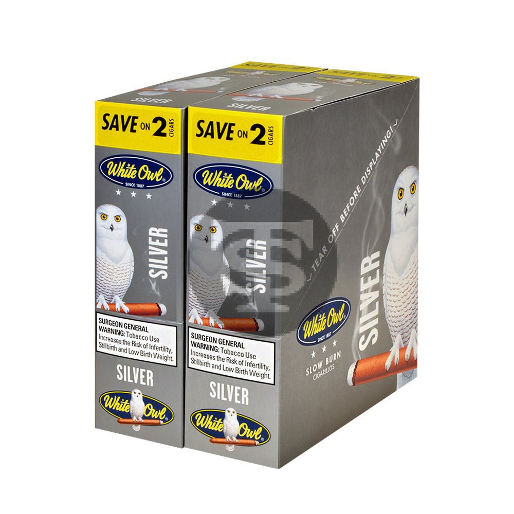 White Owl Cigarillos 30 Packs of 2 Cigars Silver 1 white owl cigarillos 30 packs of 2 cigars silver 816