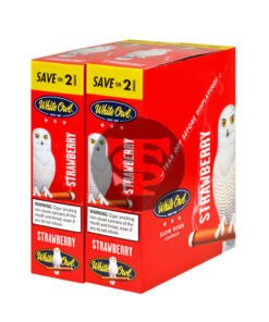White Owl Cigarillos 30 Packs of 2 Cigars Strawberry