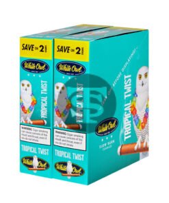 White Owl Cigarillos 30 Packs of 2 Cigars Tropical Twist