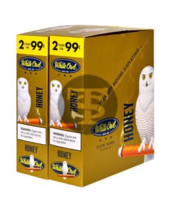 White Owl Cigarillos 99 Cent Pre Priced 30 Packs of 2 Cigars Gold (Honey)