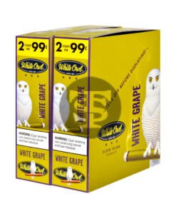 White Owl Cigarillos 99 Cent Pre Priced 30 Packs of 2 Cigars White Grape