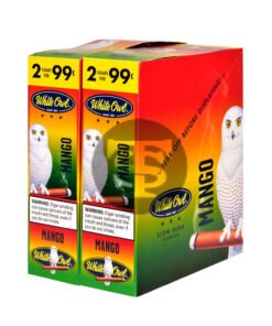 White Owl Cigarillos 99 Cent Pre Priced 30 Packs of 2 Cigars Mango